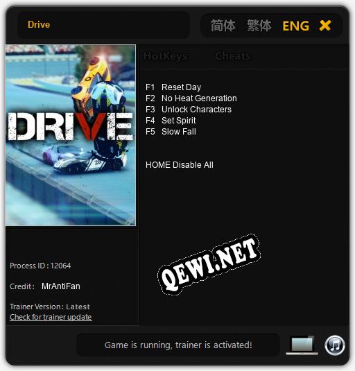 Drive: Читы, Трейнер +5 [MrAntiFan]