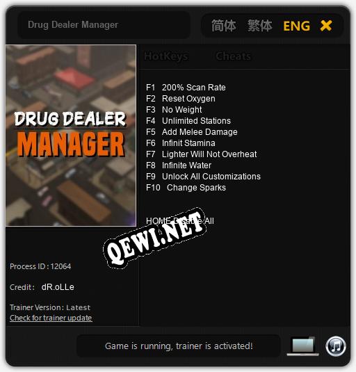 Drug Dealer Manager: ТРЕЙНЕР И ЧИТЫ (V1.0.1)