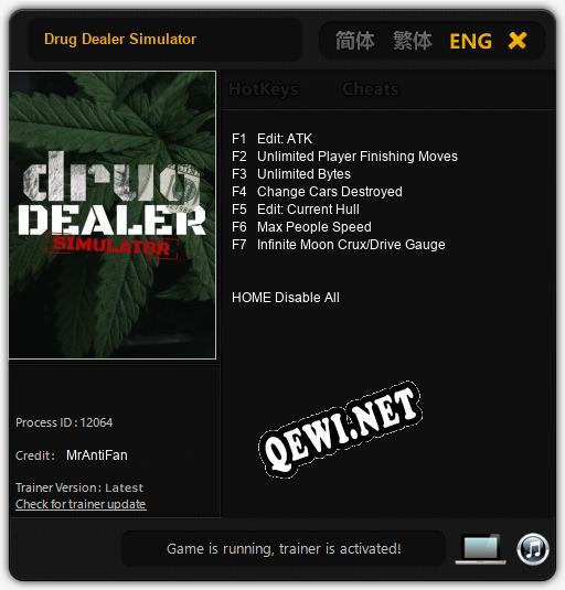 Drug Dealer Simulator: Читы, Трейнер +7 [MrAntiFan]