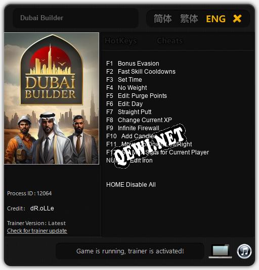 Dubai Builder: Читы, Трейнер +13 [dR.oLLe]