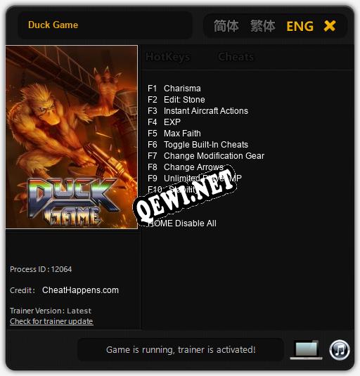 Duck Game: Трейнер +10 [v1.9]