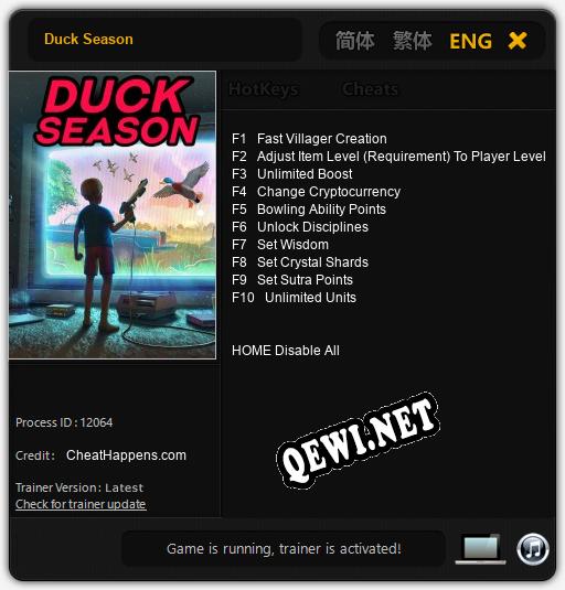 Duck Season: Читы, Трейнер +10 [CheatHappens.com]