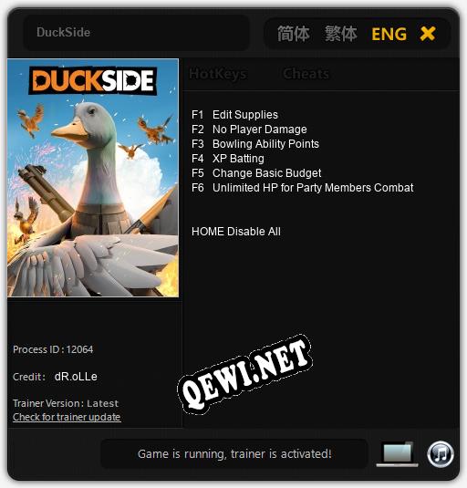 DuckSide: Читы, Трейнер +6 [dR.oLLe]