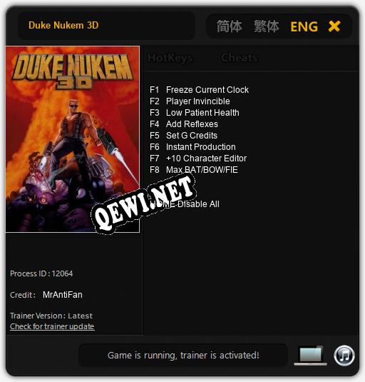 Duke Nukem 3D: ТРЕЙНЕР И ЧИТЫ (V1.0.81)