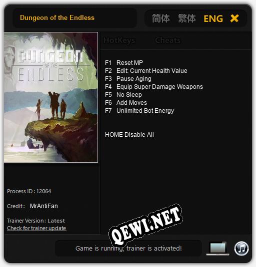 Dungeon of the Endless: Читы, Трейнер +7 [MrAntiFan]