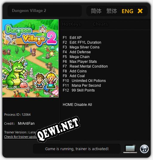 Dungeon Village 2: Трейнер +12 [v1.8]