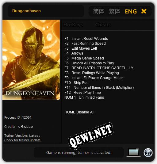 Трейнер для Dungeonhaven [v1.0.3]