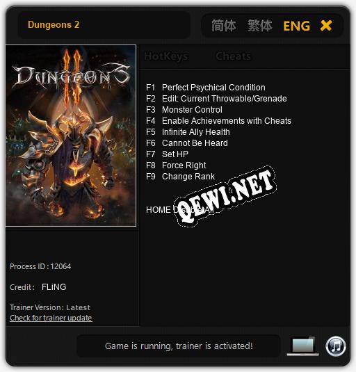 Трейнер для Dungeons 2 [v1.0.9]