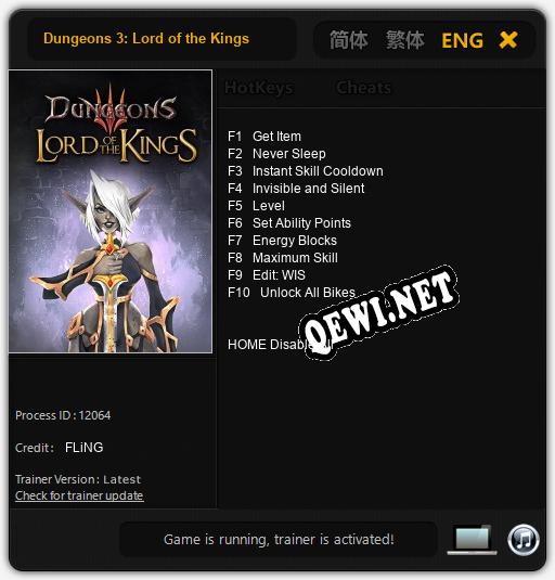 Dungeons 3: Lord of the Kings: Читы, Трейнер +10 [FLiNG]