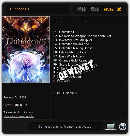 Dungeons 3: Читы, Трейнер +13 [dR.oLLe]