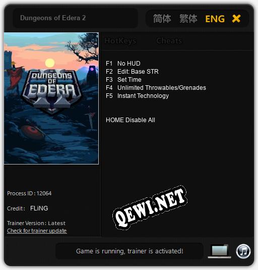 Dungeons of Edera 2: ТРЕЙНЕР И ЧИТЫ (V1.0.99)