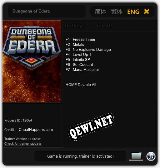 Dungeons of Edera: Трейнер +7 [v1.8]