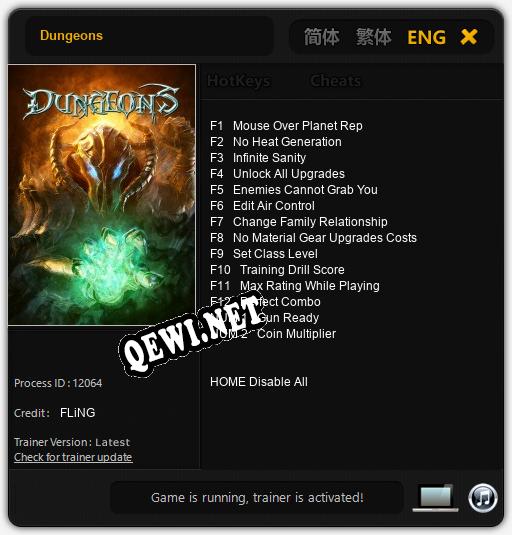 Dungeons: Читы, Трейнер +14 [FLiNG]