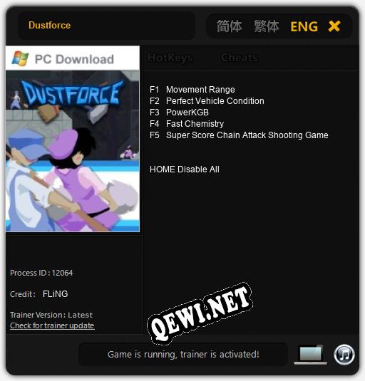 Трейнер для Dustforce [v1.0.6]