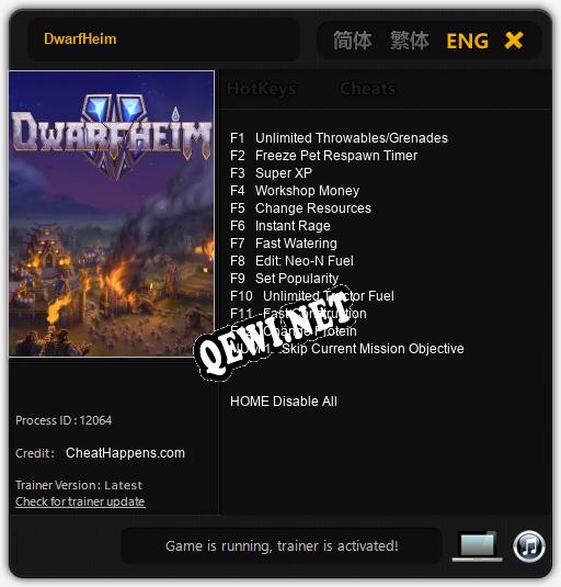 DwarfHeim: Трейнер +13 [v1.6]