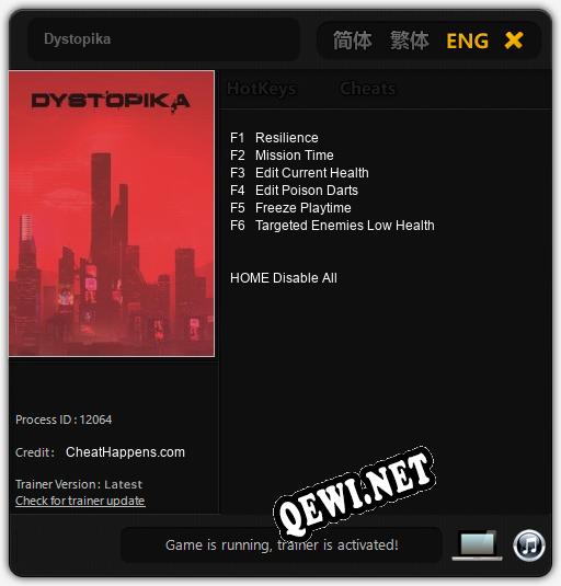 Dystopika: ТРЕЙНЕР И ЧИТЫ (V1.0.27)