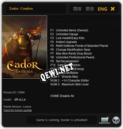 Eador. Creation: Читы, Трейнер +15 [dR.oLLe]