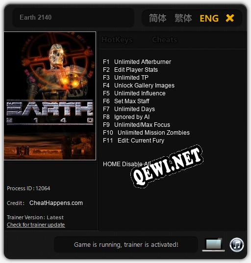 Трейнер для Earth 2140 [v1.0.5]