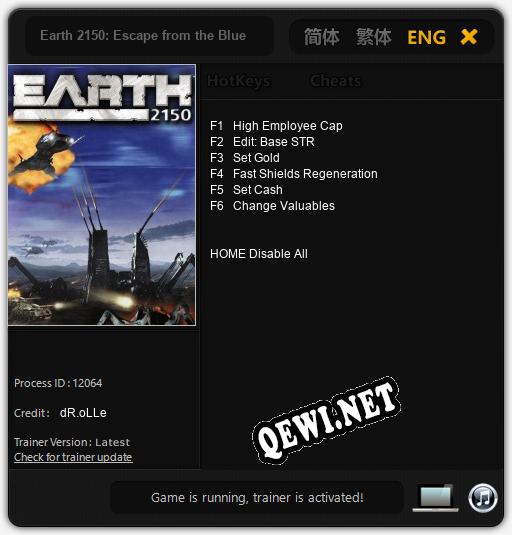 Трейнер для Earth 2150: Escape from the Blue Planet [v1.0.3]
