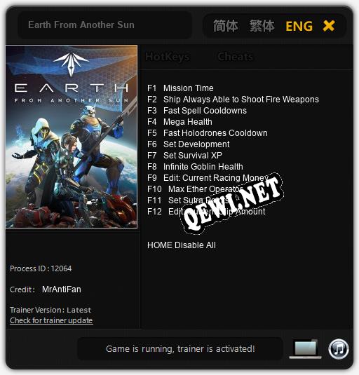 Earth From Another Sun: Читы, Трейнер +12 [MrAntiFan]