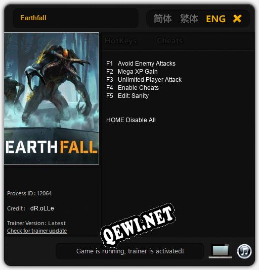 Earthfall: Трейнер +5 [v1.2]