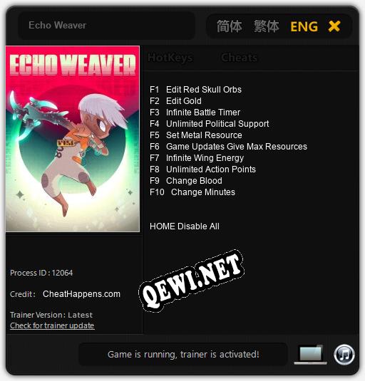 Echo Weaver: Трейнер +10 [v1.8]