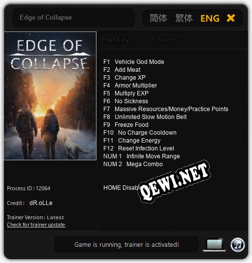 Edge of Collapse: Читы, Трейнер +14 [dR.oLLe]
