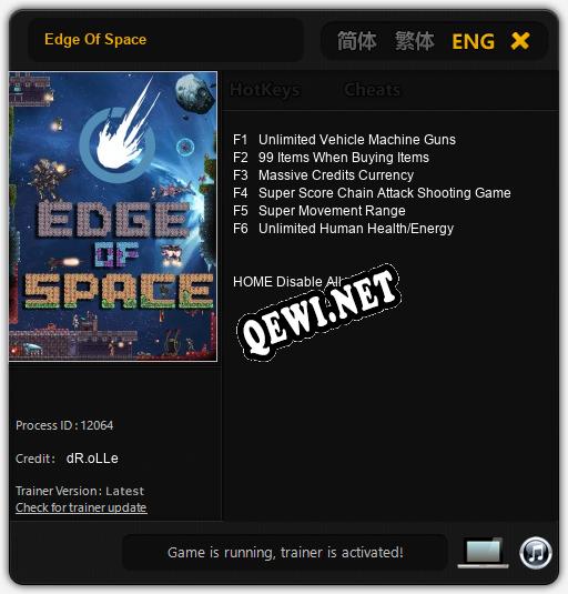 Edge Of Space: Читы, Трейнер +6 [dR.oLLe]