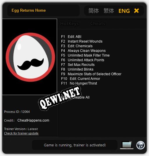 Egg Returns Home: Читы, Трейнер +11 [CheatHappens.com]