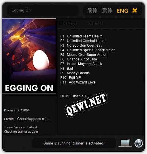 Egging On: Трейнер +11 [v1.6]