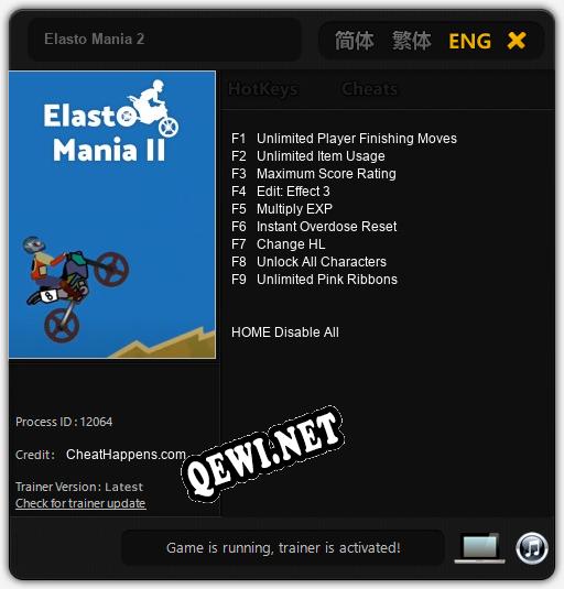 Elasto Mania 2: Трейнер +9 [v1.6]