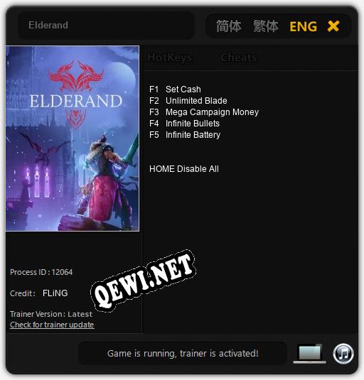 Трейнер для Elderand [v1.0.1]