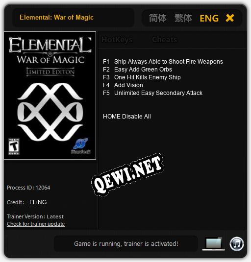 Elemental: War of Magic: Читы, Трейнер +13 [MrAntiFan]