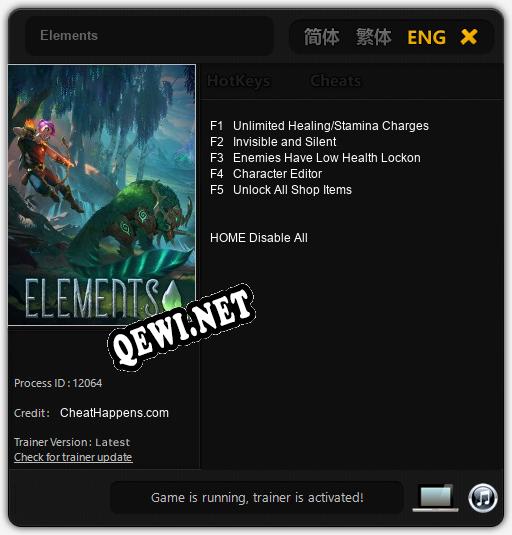 Elements: Читы, Трейнер +5 [CheatHappens.com]