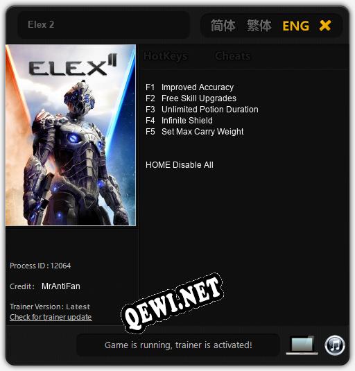 Elex 2: ТРЕЙНЕР И ЧИТЫ (V1.0.5)