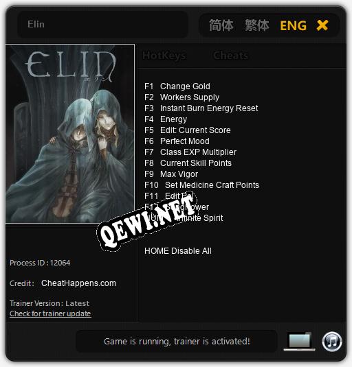 Трейнер для Elin [v1.0.2]