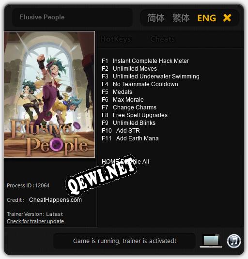 Трейнер для Elusive People [v1.0.5]