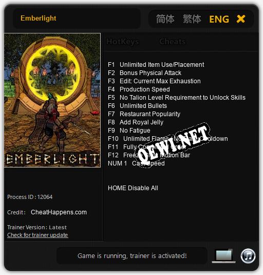 Emberlight: Трейнер +13 [v1.6]