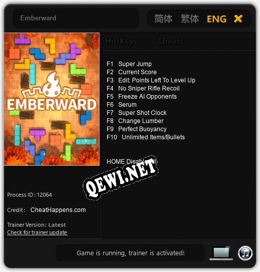 Emberward: ТРЕЙНЕР И ЧИТЫ (V1.0.91)