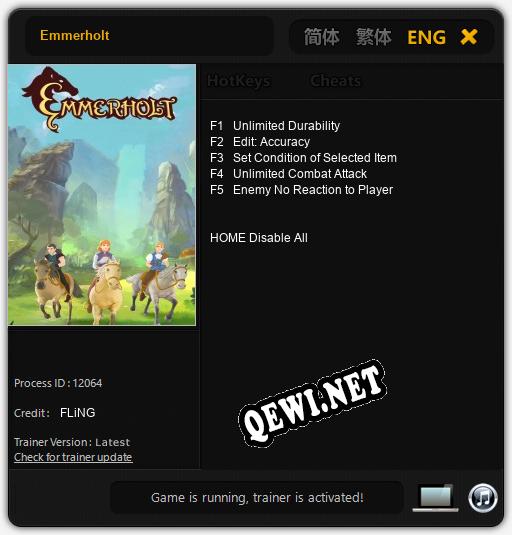 Трейнер для Emmerholt [v1.0.8]