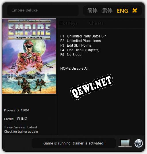 Empire Deluxe: Трейнер +5 [v1.1]