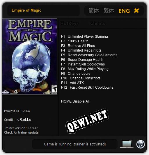 Empire of Magic: Трейнер +12 [v1.6]