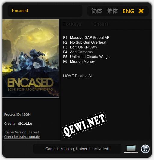 Encased: Читы, Трейнер +6 [dR.oLLe]