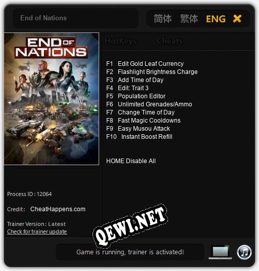 End of Nations: Читы, Трейнер +10 [CheatHappens.com]