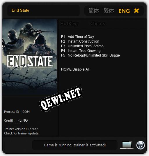 End State: ТРЕЙНЕР И ЧИТЫ (V1.0.73)