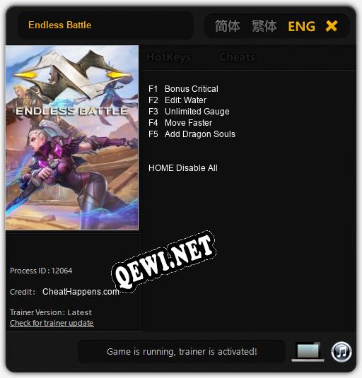Endless Battle: ТРЕЙНЕР И ЧИТЫ (V1.0.61)