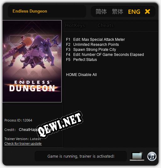 Endless Dungeon: ТРЕЙНЕР И ЧИТЫ (V1.0.60)