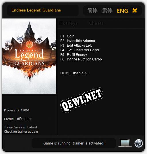 Endless Legend: Guardians: Читы, Трейнер +6 [dR.oLLe]
