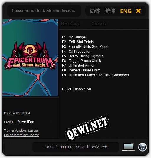 Epicentrum: Hunt. Stream. Invade.: ТРЕЙНЕР И ЧИТЫ (V1.0.78)