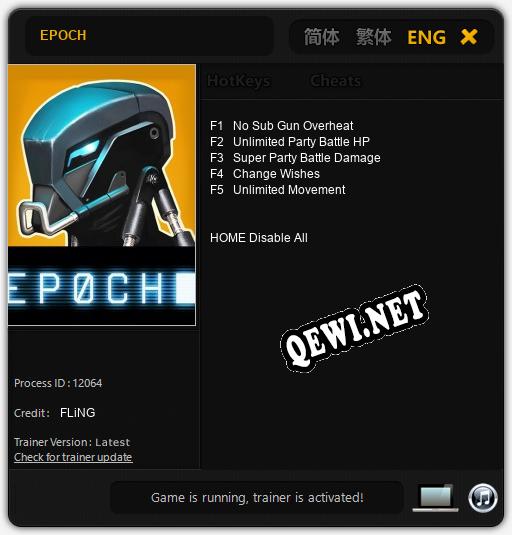 EPOCH: Читы, Трейнер +5 [FLiNG]